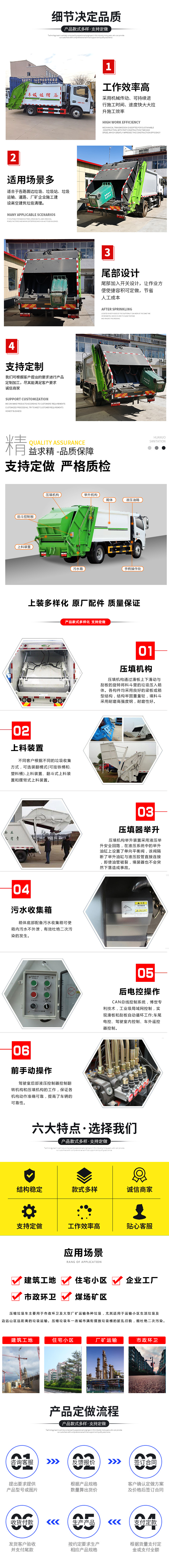 中潔牌XZL5253ZYS6型壓縮式垃圾車